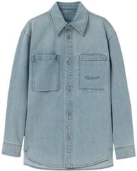 WOOYOUNGMI - Floral Back Print Denim Shirt - Lyst