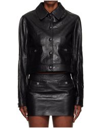 Amiri - Buttoned Leather Jacket - Lyst