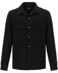 ZEGNA - Cashmere Pocket-Detail Overshirt - Lyst
