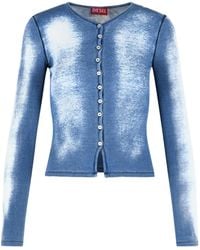 DIESEL - Gabriel Washed Ribbed T-Shirt - Lyst