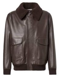 Gabriela Hearst - Shearling-Trimmed Leather Bomber Jacket - Lyst