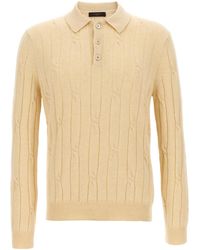 Zanone - Braided Wool Polo Shirt - Lyst