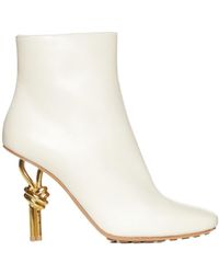 Bottega Veneta - Square Toe Ankle Boots - Lyst