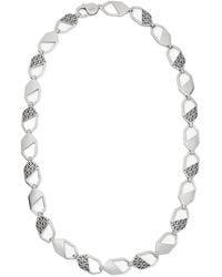 Fendi - Hexagon Chained Necklace - Lyst