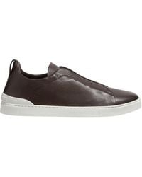 ZEGNA - Triple Stitch Sneakers - Lyst