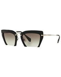 Miu Miu - Logo Sunglasses - Lyst