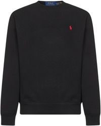 Polo Ralph Lauren - Logo-Embroidered Crewneck Sweatshirt - Lyst