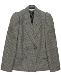 Acne Studios - Houndstooth Double-Breasted Blazer - Lyst