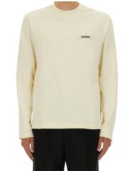 Jacquemus - Logo Patch Long Sleeved T-Shirt - Lyst