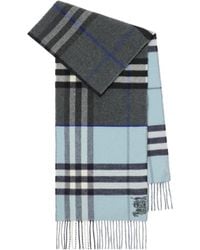 Burberry - Equestrian Knight Motif Fringed Scarf - Lyst