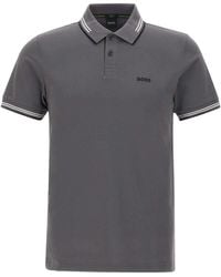 BOSS - Logo-Embroidered Short-Sleeved Polo Shirt - Lyst