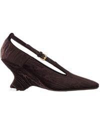 Dries Van Noten - Velvet Moiré Wedge Pumps - Lyst