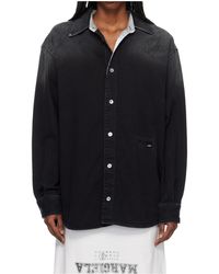 MM6 by Maison Margiela - Long-Sleeved Denim Shirt - Lyst