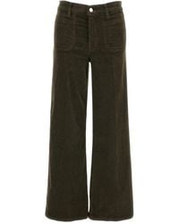 FRAME - Flared-Leg Corduroy Trousers - Lyst
