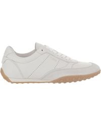 Tod's - Lace-Up Panelled Sneakers - Lyst