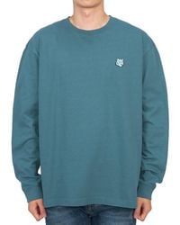 Maison Kitsuné - Round Collar And Long-Sleeved T-Shirt - Lyst