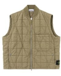 Stone Island - Quilted Zipped Vest - Lyst