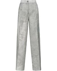 Pinko - Elegant Wide-Leg Satin Trousers - Lyst