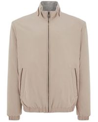 Canali - Stand-Collar Zip Jacket - Lyst