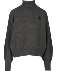 Isabel Marant - Nasha Embroidered Roll-Neck Sweater - Lyst