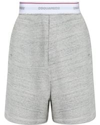 DSquared² - Logo Waist Loose Fit Shorts - Lyst