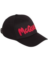 McQueen - Graffiti Logo Printed Baseball Cap - Lyst