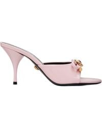 Versace - Opera Bow Heeled Mules - Lyst