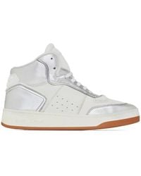 Saint Laurent - Sl/80 Mid-Top Sneakers - Lyst