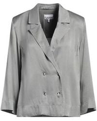 Ganni - Double-Breasted Suit Jacket - Lyst