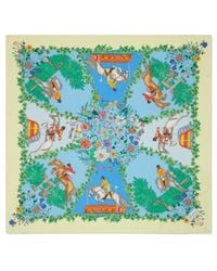 Gucci - Flower Silk Square Towel - Lyst