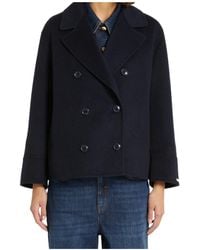 iBlues - Double-Breasted Coat - Lyst