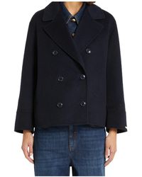 iBlues - Double-Breasted Coat - Lyst