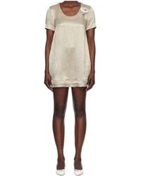 Marc Jacobs - Pleated Satin Mini Dress - Lyst