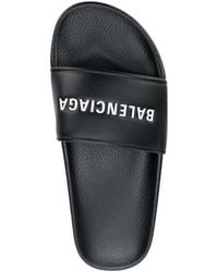 Balenciaga - Pool Flat Sandals - Lyst