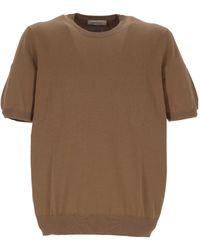 Gran Sasso - Short-Sleeve Knitted Sweater - Lyst