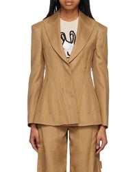 Stella McCartney - Corset Lapel Suit Jacket - Lyst