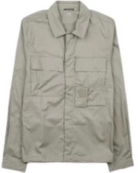C.P. Company - Zip-Up Cotton Shirt - Lyst