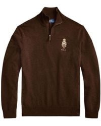 Polo Ralph Lauren - Half-Zip Polo-Bear Sweater - Lyst