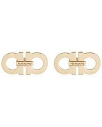 Ferragamo - Double Gancini Earrings - Lyst