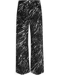 Marni - Abstract Print Straight-Leg Pants - Lyst