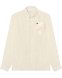 Lacoste - Long Sleeve Patterned Shirt - Lyst