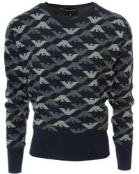 Emporio Armani - Logo Jacquard Pullover - Lyst