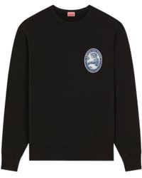 KENZO - Long-Sleeved Crewneck Sweatshirt - Lyst