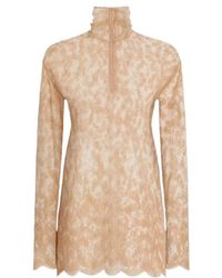 Dolce & Gabbana - Lace Roll-Neck Top - Lyst