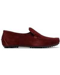 Emporio Armani - Suede Loafer Shoes - Lyst