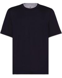Brunello Cucinelli - Lightweight Jersey Crewneck T-Shirt - Lyst