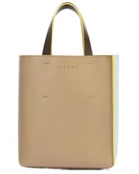 Marni - Taupe, Light Leather Museo Mini Bag - Lyst