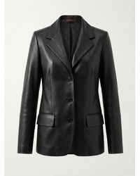 Gucci - Shiny Leather Jacket - Lyst