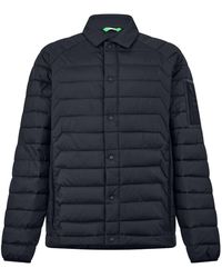 BOSS - Quilted Down Shirt Jacket - Lyst