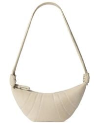 Lemaire - Medium Croissant Panelled Leather Shoulder Bag - Lyst